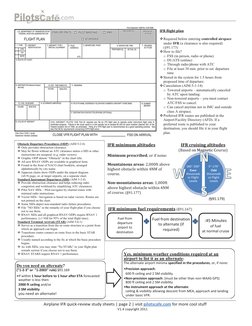 Airplane IFR quick-review study sheets | page 2 | visit pilotscafe.com for more cool stuff 
V1.4 copyright 2011 
.com