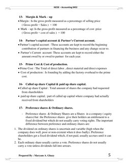 IGCSE Accounting Revision Notes 0452 | PDF | Debits And Credits | Expense