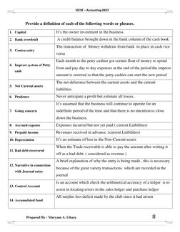 IGCSE Accounting Revision Notes 0452 | PDF | Debits And Credits | Expense
