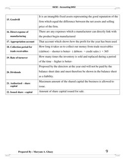 IGCSE Accounting Revision Notes 0452 | PDF | Debits And Credits | Expense