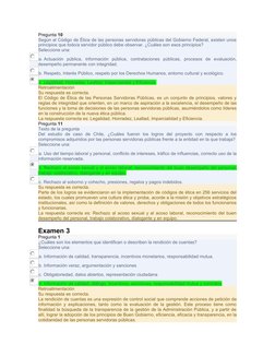 Pregunta 10
Según el Código de Ética de las personas servidoras públicas del Gobierno Federal, existen unos
principios que to