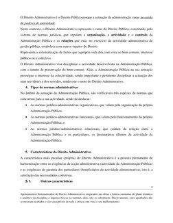 4 
Apontamentos Sistematizados de Direito Administrativo, inspirados nas obras e fontes constantes do plano temático 
e analí