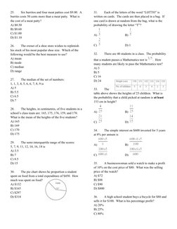 ATLIB Math Test Practice Questions | PDF | Numbers | Integer