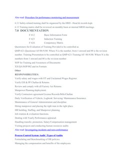 HR Department Standard Operating Procedures | PDF | Human Resource ...