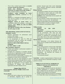 –
First to hire a trained social worker as  executive
secretary (Josefa Jara Martinez) 
–
(Josefa  Jara  Martinez)
 introduce