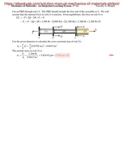 Rod Philpot Mechanics of Materials Solutions Manual | PDF | Stress (Mechanics ...