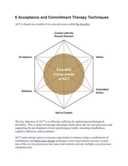 ACT Techniques for Anxiety and Depression | PDF | Mindfulness | Anxiety