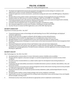 Application Security Engineer Resume | PDF | Security | Computer Security