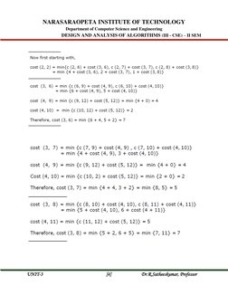 Dynamic Programming in DAA Unit 3 | PDF | Dynamic Programming | Applied ...