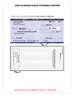 Designing Checks for Mobile Deposit | PDF | Cheque | Banks