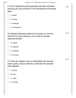 CXC CSEC English A Paper 1 Practice | PDF