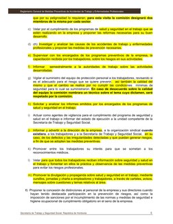 que por su peligrosidad lo requieran;  para esta visita la comisión designará dos
miembros de la misma por cada sector. 
 
c)
