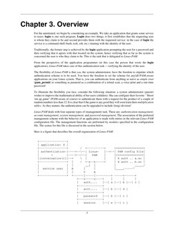 3
Chapter 3. Overview
For the uninitiated, we begin by considering an example. We take an application that grants some servic