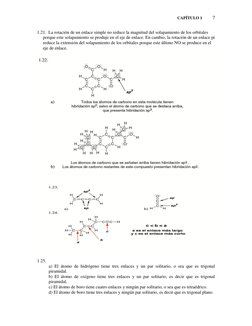 CAPÍTULO 1          7 
 
1.21.  La rotación de un enlace simple no reduce la magnitud del solapamiento de los orbitales 
porq