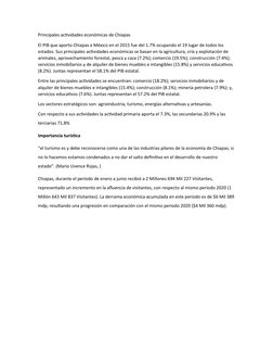 Actividades Económicas en Chiapas | PDF