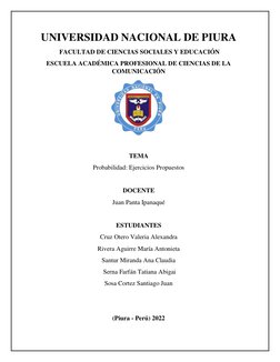 UNIVERSIDAD NACIONAL DE PIURA 
 FACULTAD DE CIENCIAS SOCIALES Y EDUCACIÓN  
ESCUELA ACADÉMICA PROFESIONAL DE CIENCIAS DE LA