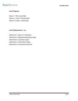 Bio-CNG Indore
List of Figures:
Figure 1.1 Site Layout Map
Figure 2.1 Types -1&II Barric