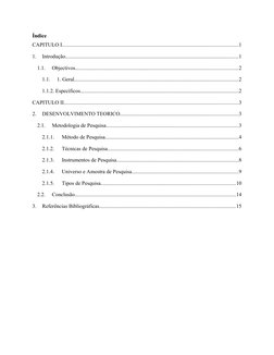 Índice
CAPITULO I............................................................................................................