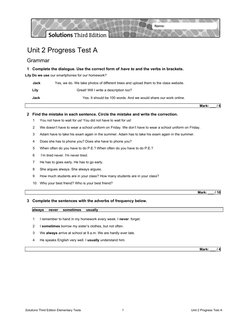 Unit 2 Progress Test A Overview | PDF | Linguistics