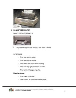 2 
 
Ministry of Education, Science, Vocation Training and Early Education Computer Studies Notes 
Compilation of NORTH