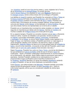 ˈo̞ ːn, bizantina: posiðˈon) es el dios de los mares y, como «Agitador de la Tierra», 
de los terremotos en la mitología grie