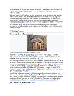 (https://commons.wikimedia.org/wiki/File:Roman_Mosaic_1.jpg)Los nombres de Deméter y Poseidón están relacionados en una tabl