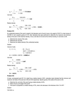               18.64
       d  =               =                    =  17.10 kN/m3
                 1 +