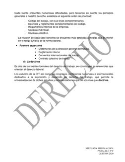 Cada fuente presentan numerosas dificultades, pero teniendo en cuenta los principios
generales a nuestro derecho, establece e