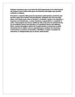 Salud Mental del Docente | PDF | Método de enseñanza | Salud mental