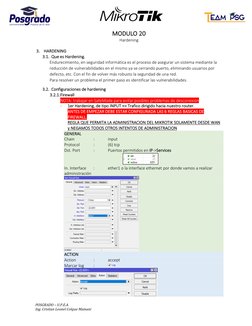 POSGRADO – U.P.E.A. 
Ing. Cristian Leonel Colque Mamani 
MODULO 20 
Hardening 
 
3. HARDENING 
3.1. Que es Hardening. 
Endu