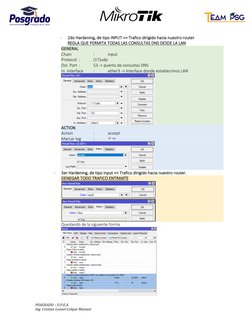 POSGRADO – U.P.E.A. 
Ing. Cristian Leonel Colque Mamani 
 
- 
2do Hardening, de tipo INPUT => Trafico dirigido hacia nuestr