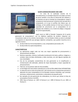 Evolución de las Generaciones de Computadoras | PDF | Microprocesador ...