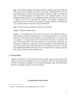 Facts - The plaintiff-respondent had negotiated with the defendant about sale of land and
paid advance, but the defendant sol