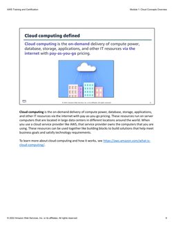 AWS Academy Cloud Foundations Module 01 Student Guide | PDF