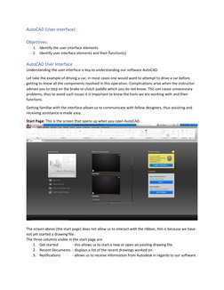AutoCAD User Interface Components Overview | PDF | Command Line ...