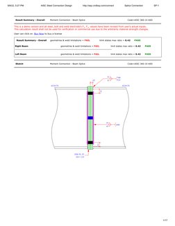 9/8/22, 5:27 PM
AISC Steel Connection Design                 http://asp.civilbay.com/connect                 Splice Connectio