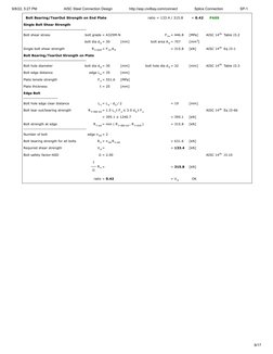 9/8/22, 5:27 PM
AISC Steel Connection Design                 http://asp.civilbay.com/connect                 Splice Connectio