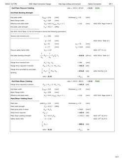 9/8/22, 5:27 PM
AISC Steel Connection Design                 http://asp.civilbay.com/connect                 Splice Connectio