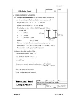 Truss Girder Rail Bridge Design Example | PDF | Truss | Engineering