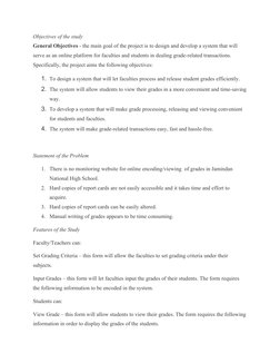 Online Grading System for Jamindan High School | PDF | Information ...