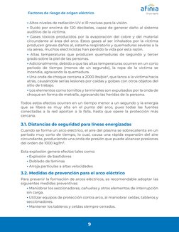 Cuando se forma un arco eléctrico, el aire del plasma se sobrecalienta en un 
período muy corto de tiempo, lo cual, causa una