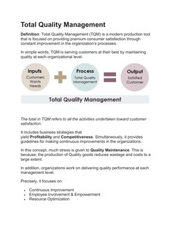 TQM Insights for Business Leaders | PDF | Quality Management | Quality ...