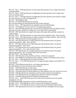 BS Codes and Standards Overview | PDF