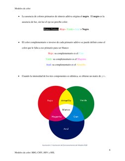 Modelos de Color: RGB, CMY, HSV, HSL | PDF | Color | Azul