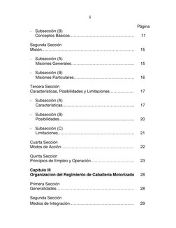 ii
Página
-
Subsección (B)
Conceptos Básicos…………………………………………
11
Segunda Sección
Misión……………………………………………………………
15
-
Subsección