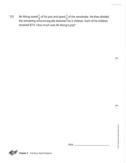Fractions Word Problems - Grade 5 | PDF