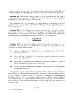 Ley Nacional sobre el Uso de la Fuerza | PDF | Policía | México