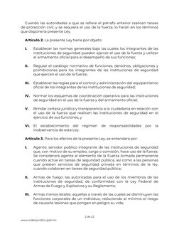 Ley Nacional sobre el Uso de la Fuerza | PDF | Policía | México