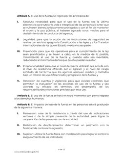 Ley Nacional sobre el Uso de la Fuerza | PDF | Policía | México