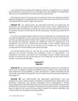 Ley Nacional sobre el Uso de la Fuerza | PDF | Policía | México